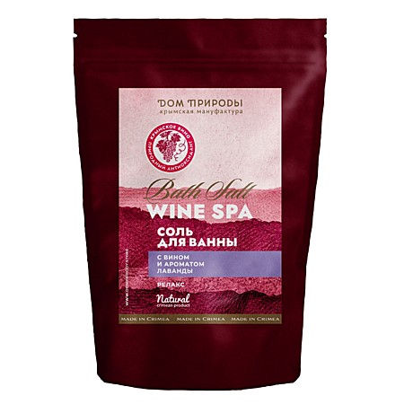 Соль для ванны WINE Релакс, 350 г (МДП)
